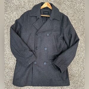 Men’s LARGE Wool Banana Republic Pea Coat